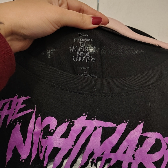 Disney Black and Purple Nightmare Before Christmas Tee - Picture 2 of 3